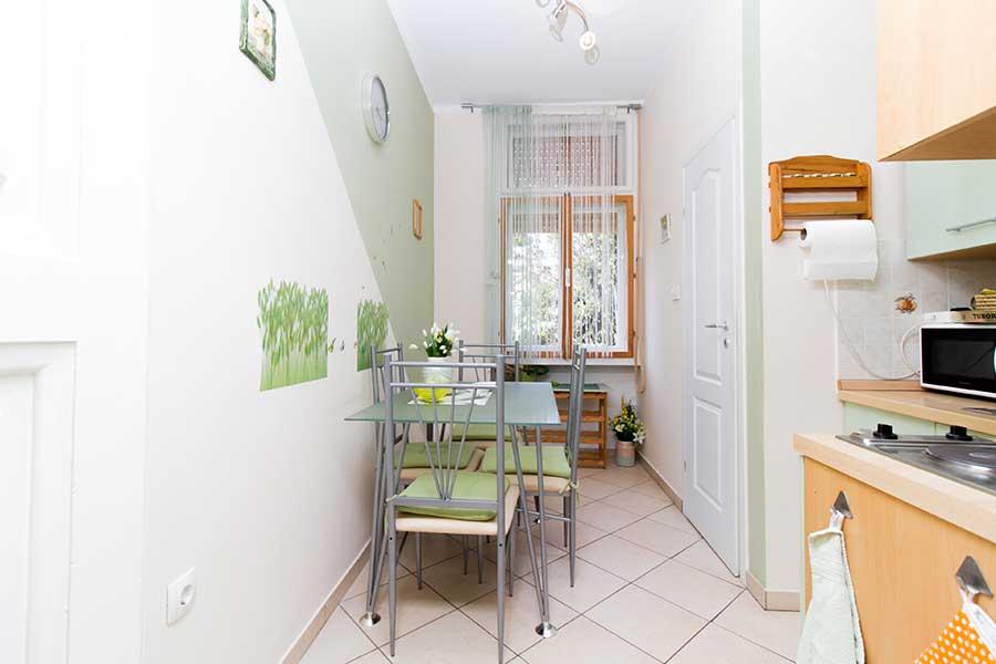 Studio apartment Karin in center, with terrace and spectacular sea view